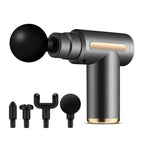 Mini Deep Tissue Massage Gun 6 Speeds 4 Heads