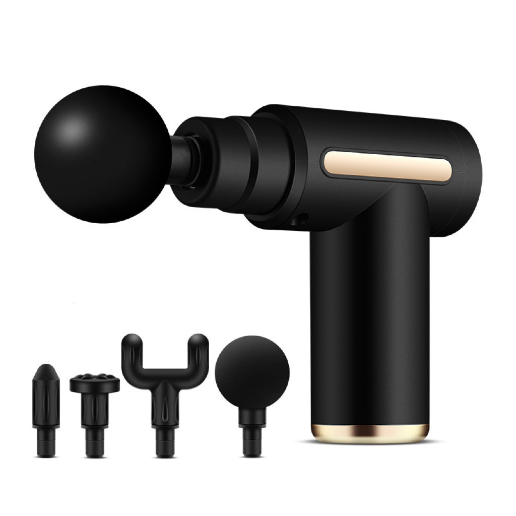 Mini Deep Tissue Massage Gun 6 Speeds 4 Heads