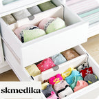 Adjustable Drawer Dividers 5 Pack Storage Organizer