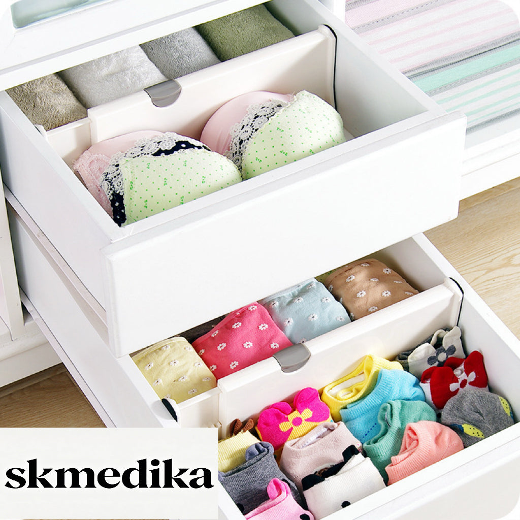 Adjustable Drawer Dividers 5 Pack Storage Organizer