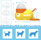Cute Duck-Shaped Interactive Treat Toy, Pet Puzzle Slow Feeder