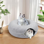 Detachable Large Cat Cave Bed Tunnel for Indoor Cats