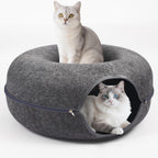 Detachable Large Cat Cave Bed Tunnel for Indoor Cats