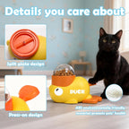 Cute Duck-Shaped Interactive Treat Toy, Pet Puzzle Slow Feeder