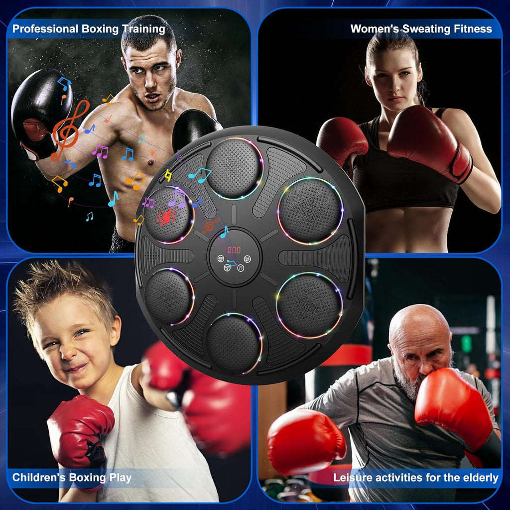 Music Wall Boxing Machine w/Gloves 12 Modes Home Training