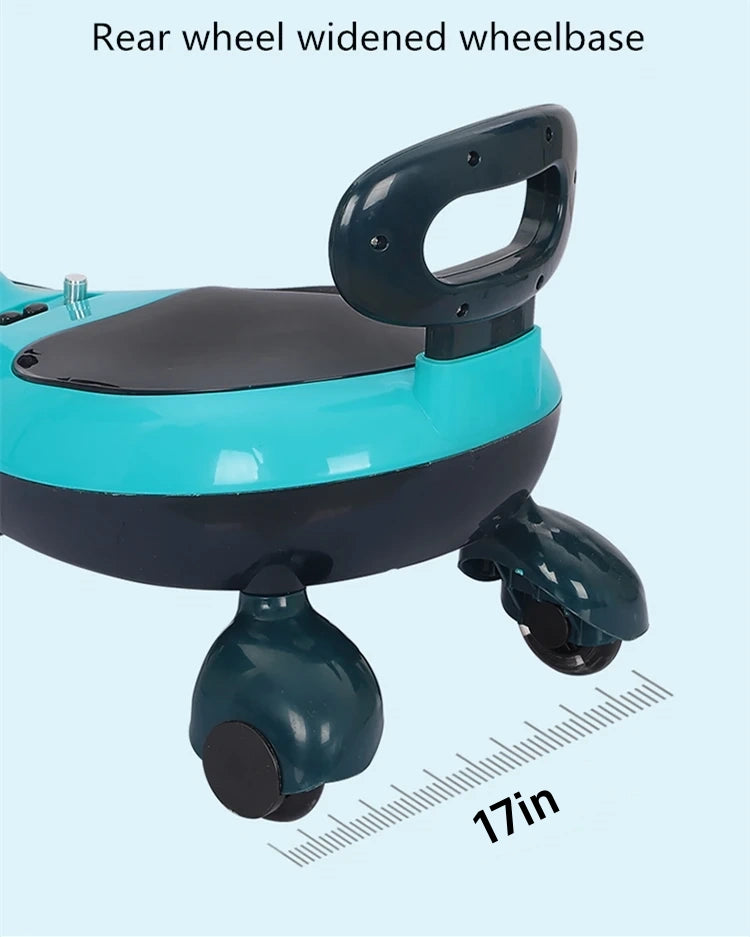 Light-Up Musical Ride-On Toy Car with Smooth Ride