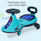 Light-Up Musical Ride-On Toy Car with Smooth Ride