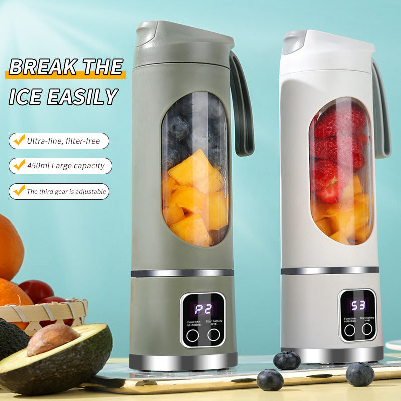 500ML Cordless Portable Blender USB Rechargeable Juicer Cup