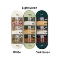 Wall Mounted Spice Jar Set No Drill Kitchen Condiment Storage