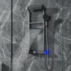 Modern LED Digital Display Thermostatic Piano Keys Shower Set